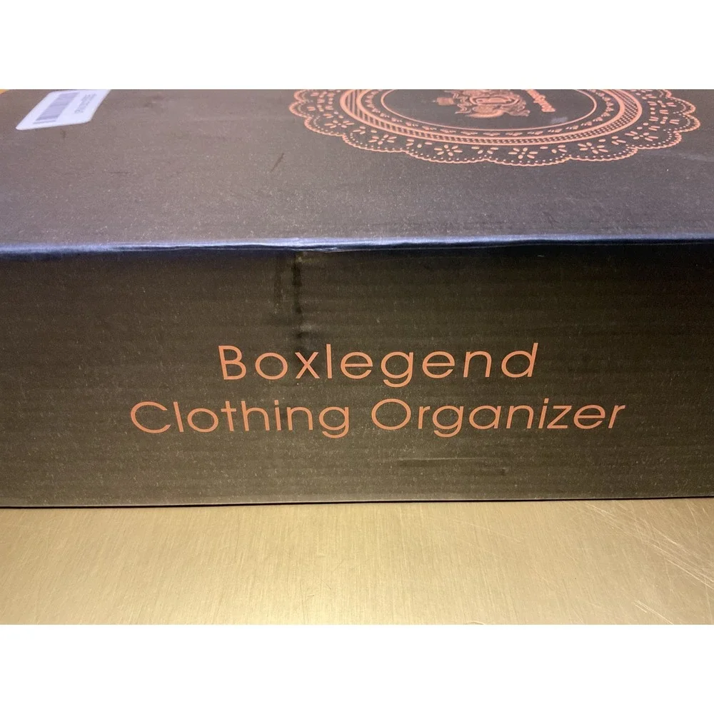 Boxlegend Clothing Organizer 10 Piece Stackable Shirt Tray System Black Box